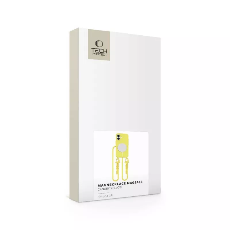 Tech-Protect Magnecklace MagSafe iPhone 16 Amarillo
