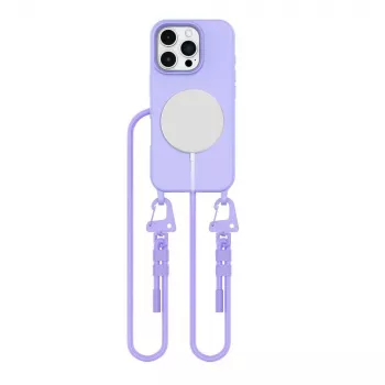 Tech-Protect Magnecklace Funda MagSafe para iPhone 16 Pro Max Lavanda