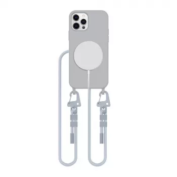 Tech-Protect Magnecklace Funda MagSafe para iPhone 12 / 12 Pro - Gris
