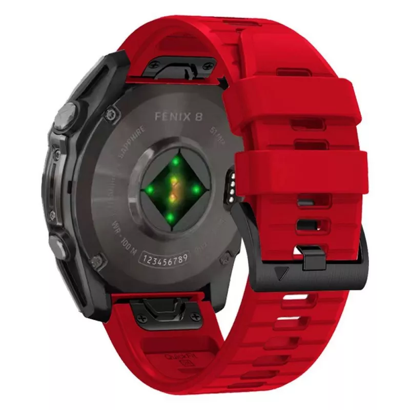 TECH-PROTECT SILICONE LINE GARMIN FENIX 5X / 5X PLUS / 6X / 6X PRO / 7X / 8 (51 MM) ROJO