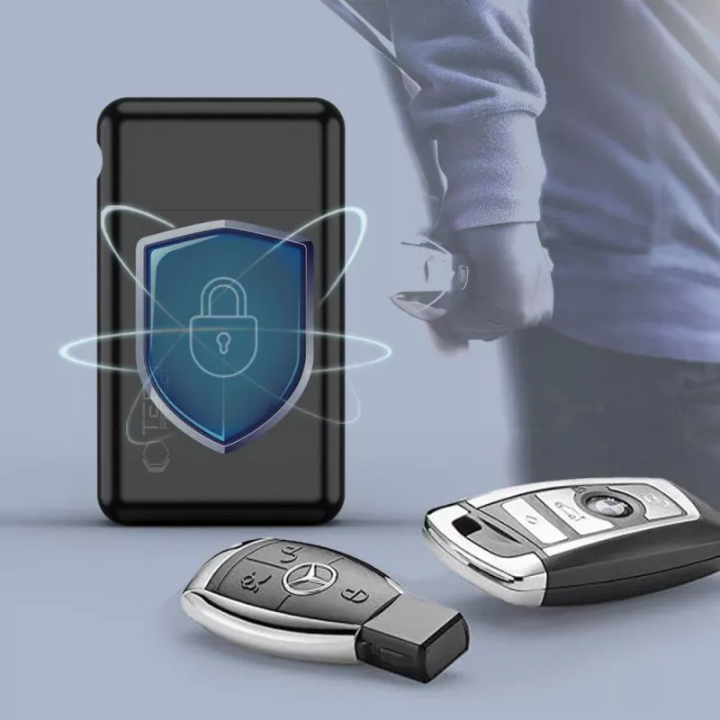 TECH-PROTECT KLR200 Funda bloqueadora de señal RFID sin llave de metal Negro