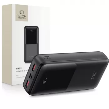 TECH-PROTECT PB02 Batería externa 20000 mAh 22,5W Negro