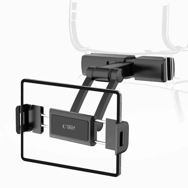 TECH-PROTECT V2 Soporte de coche para reposacabezas extensible para tablet Negro