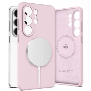 Tech-Protect Funda de silicona MagSafe para Samsung Galaxy S26 Ultra Rosa perla