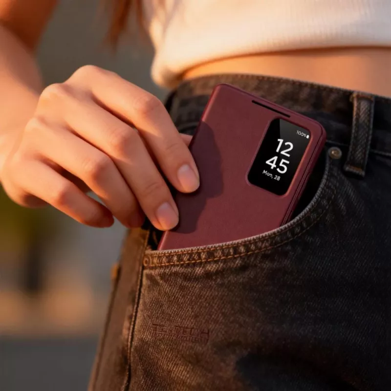 TECH-PROTECT Funda cartera Smart Wallet para Samsung Galaxy S26+ Plus, Mulberry