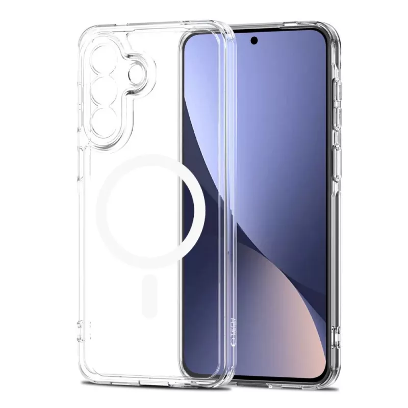 Tech-Protect Flexair Funda híbrida MagSafe para Samsung Galaxy A57 5G, Transparente
