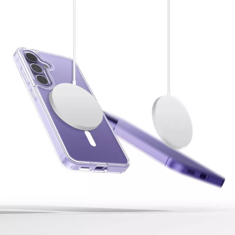Tech-Protect Flexair Funda híbrida MagSafe para Samsung Galaxy A57 5G, Transparente