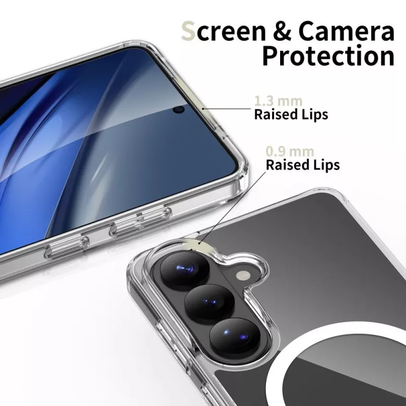 Tech-Protect Flexair Funda híbrida MagSafe para Samsung Galaxy A36 / A56 / A37 5G, Transparente