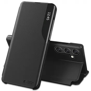 Tech-Protect Smart View Funda para Samsung Galaxy A37 5G, Negro