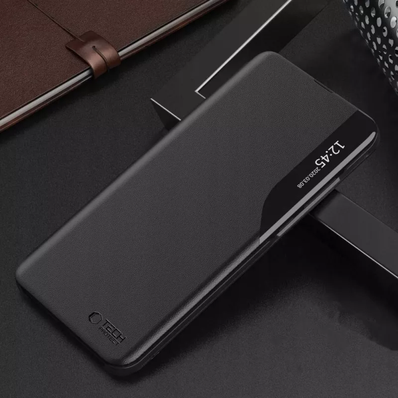 Tech-Protect Smart View Funda para Samsung Galaxy A37 5G, Negro