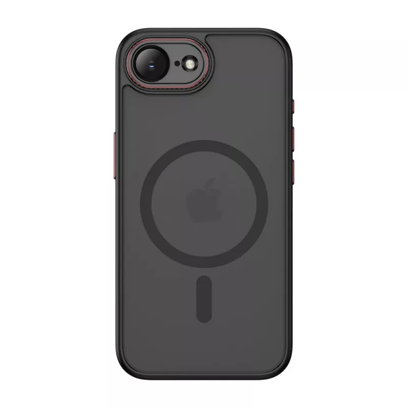 Tech-Protect Magcam MagSafe iPhone 16E / 17E Negro mate/Rojo