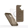 Tech-Protect Funda de silicona MagSafe para Apple iPhone 16E / 17E - Marrón chocolate