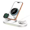 TECH-PROTECT A51 ARCTICBOOST Cargador inalámbrico magnético MagSafe 3 en 1 25W Qi2.2 Blanco