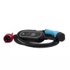 Akyga AK-EC-22 Cargador móvil para VE, Type 2, conector CEE 5 pines, trifásico, 32 A, 22 kW, LCD, 5 m