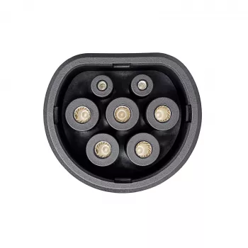Akyga AK-SC-E17 Type 2 EV Charging Connector, 3-Phase, 32 A, Female, Blue