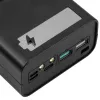 Akyga AK-BC-05 Carcasa para power bank 37000 mAh, 12x 18650, 22,5W, Qi, USB-C, 2x USB-A, Lightning
