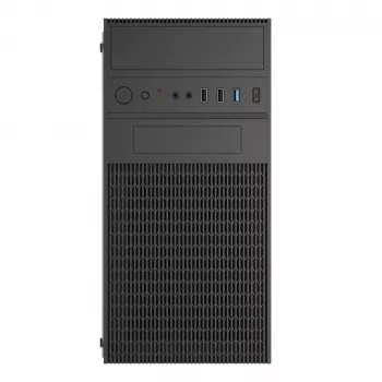 Akyga AK19BK caja para PC micro-torre, Micro-ATX / Mini-ITX, USB-C + USB 3.0 + 2x USB 2.0, sin fuente de alimentación, negro