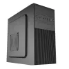 Akyga AK19BK caja para PC micro-torre, Micro-ATX / Mini-ITX, USB-C + USB 3.0 + 2x USB 2.0, sin fuente de alimentación, negro