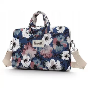 Canvaslife 15-16 inch Blue Camellia Funda para portátil