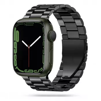 Tech-Protect pulsera de eslabones de acero inoxidable para Apple Watch 4/5/6/7/8/9/SE/Ultra 1/2 (42/44/45/49mm) Black
