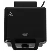Adler AD 3088 gofrera para 2 gofres grandes, 1600 W (máx. 2000 W), placas antiadherentes, temperatura regulable, negra (AD 3088)
