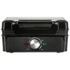 Adler AD 3088 gofrera para 2 gofres grandes, 1600 W (máx. 2000 W), placas antiadherentes, temperatura regulable, negra (AD 3088)