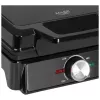 Adler AD 3088 gofrera para 2 gofres grandes, 1600 W (máx. 2000 W), placas antiadherentes, temperatura regulable, negra (AD 3088)