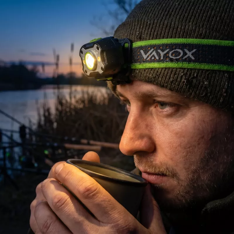 VAYOX VA0452 Linterna frontal recargable 650lm 2000mAh IPX4 linterna frontal LED con sensor de movimiento