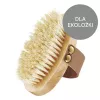 GLOV cepillo corporal seco - cerdas naturales de tampico, mango de madera de haya, correa ergonómica para exfoliación y masaje