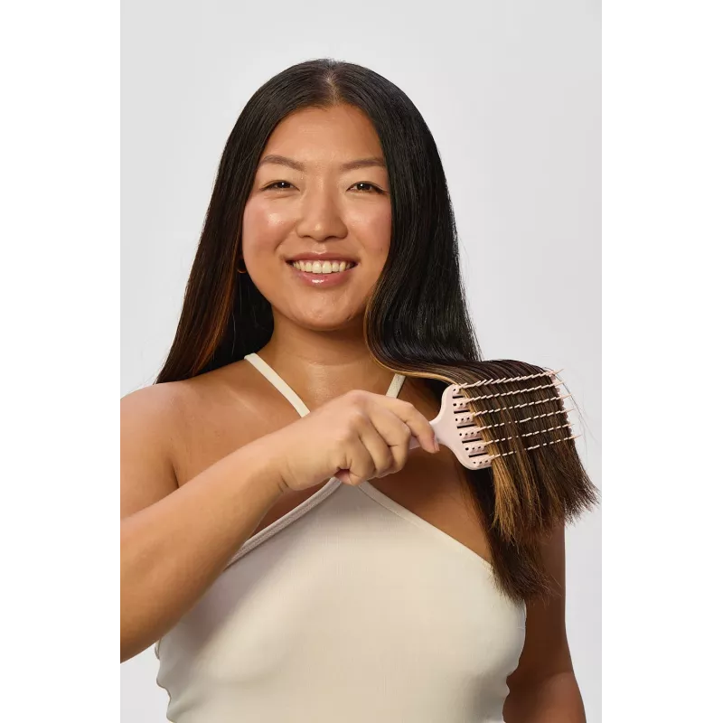 GLOV Zen Flow cepillo de pelo desenredante Paddle Brush para pelo mojado y seco - negro