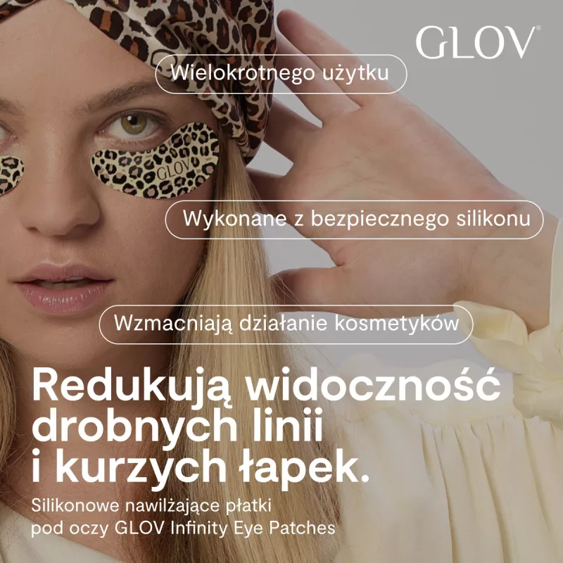 GLOV The Lazy Luxe Duo set de parches reutilizables de silicona para ojos y gorro de dormir de satén