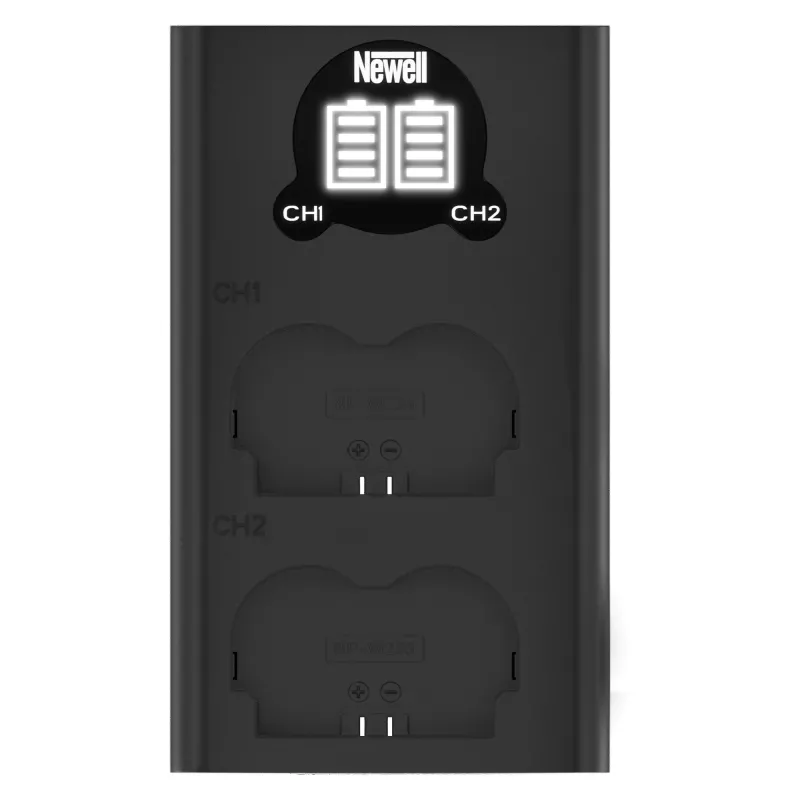 Newell cargador DL-USB-C de doble canal para baterías Fujifilm NP-W235
