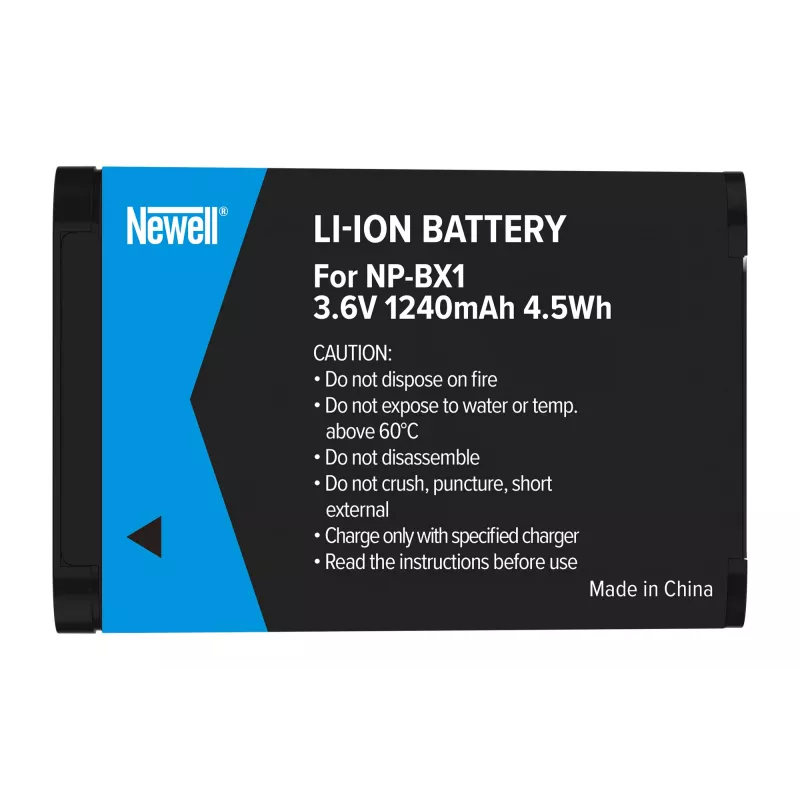 Newell batería de repuesto para Sony NP-BX1, 1000mAh, Li-Ion, negro