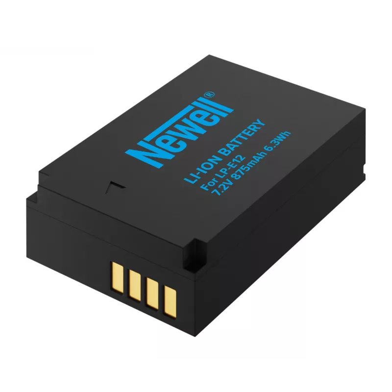 Batería de repuesto Newell para Canon LP-E12, 875mAh, 7,2V Li-Ion
