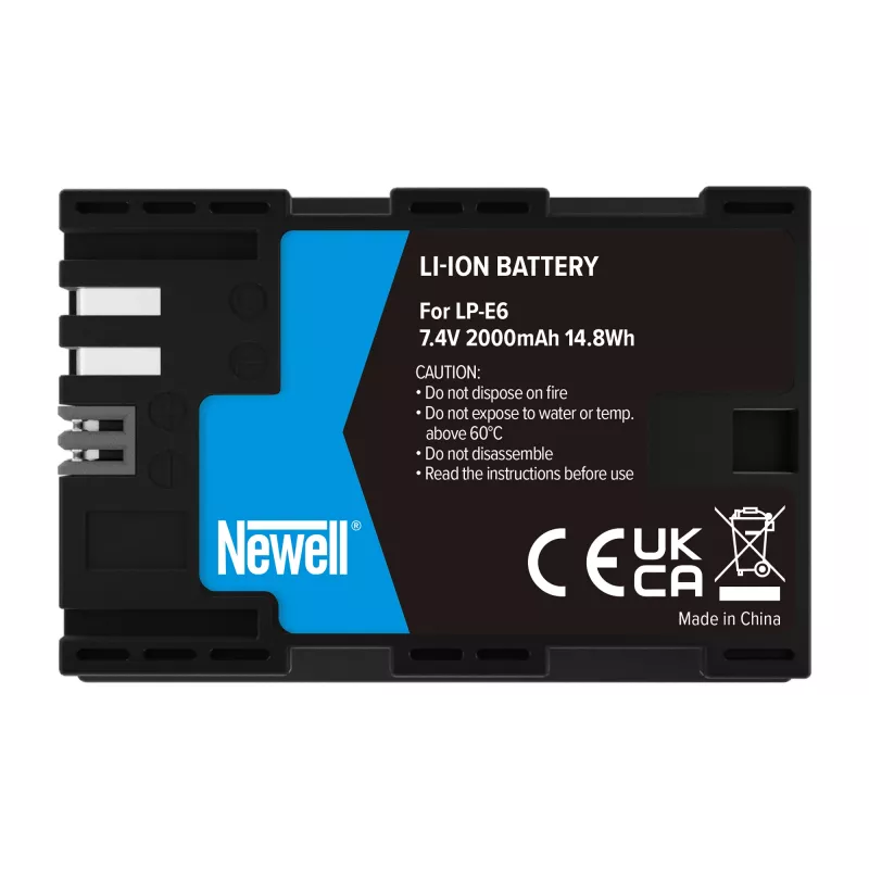 Batería de repuesto Newell para Canon LP-E6, 2000mAh, 7,4V Li-Ion
