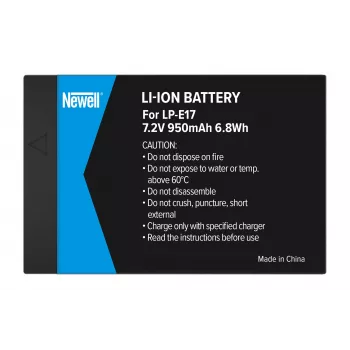 Batería de repuesto Newell para Canon LP-E17, 1040mAh, 7,2V Li-Ion