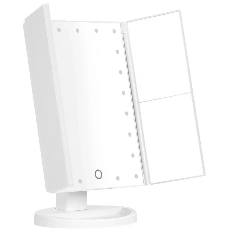 Humanas HS-ML04 Espejo de maquillaje LED con iluminación - blanco