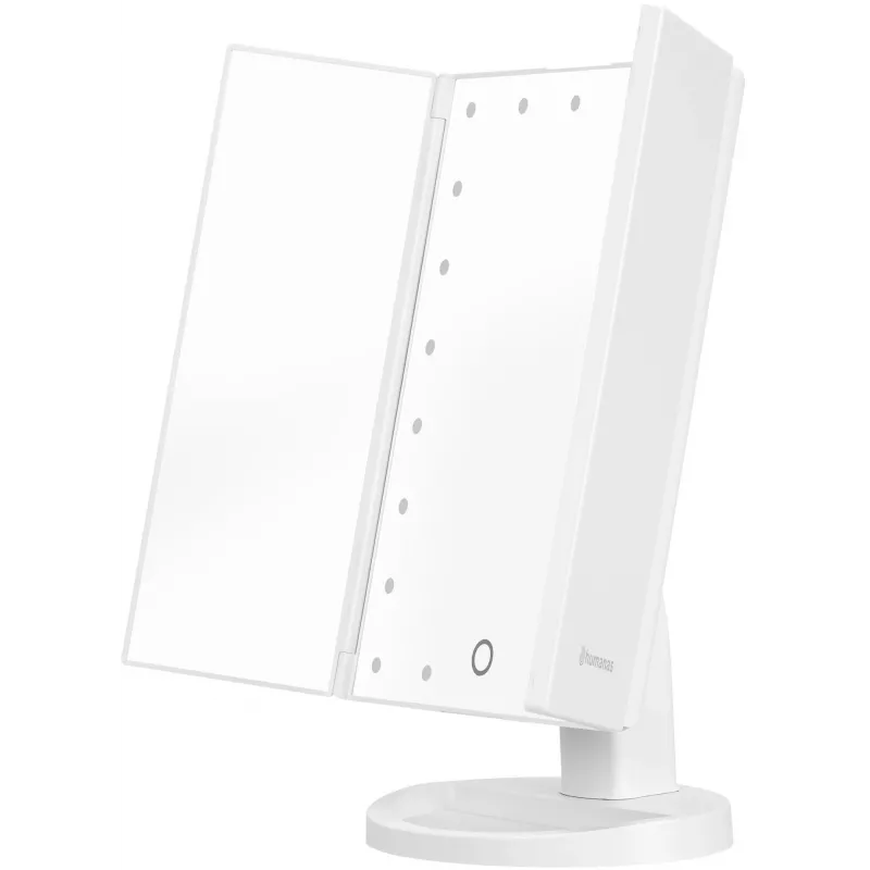 Humanas HS-ML04 Espejo de maquillaje LED con iluminación - blanco