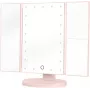 Humanas HS-ML04 Espejo de maquillaje LED con iluminación - rosa