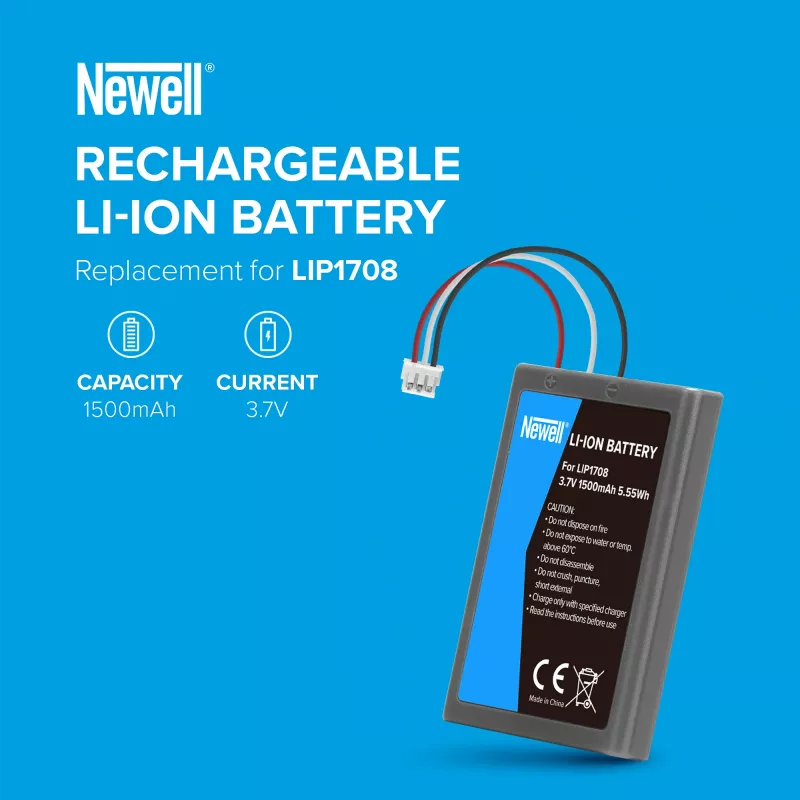 Newell Batería de repuesto LIP1708 para mando DualSense de Sony PlayStation 5