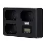 Newell TT-USB-C Cargador de batería de triple canal para Sony NP-FZ100