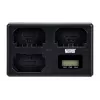 Newell TT-USB-C Cargador de batería de triple canal para Sony NP-FZ100