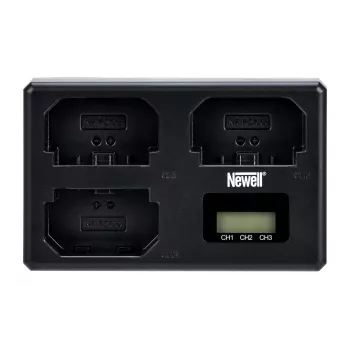 Newell TT-USB-C Cargador de batería de triple canal para Sony NP-FZ100