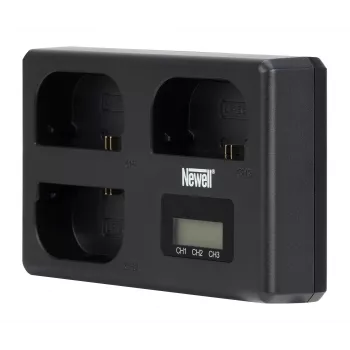 Newell TT-USB-C Cargador de triple canal para baterías Canon LP-E6