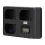 Newell TT-USB-C Cargador de triple canal para baterías Canon LP-E6