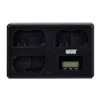 Newell TT-USB-C Cargador de triple canal para baterías Nikon EN-EL15