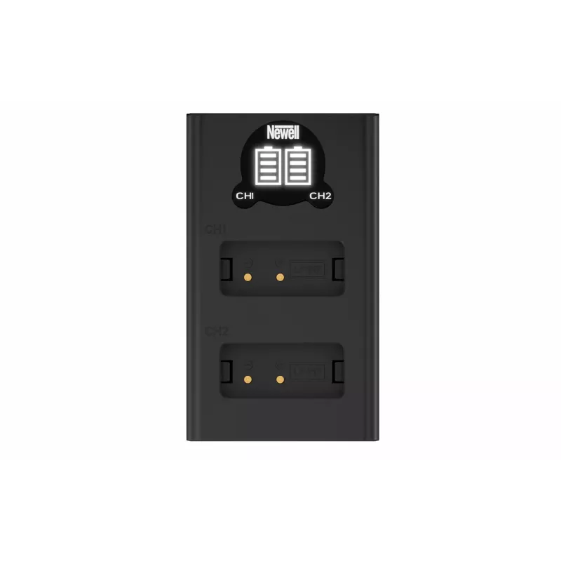 Newell DL-USB-C Cargador USB-C de doble canal y set de batería LP-E17 para Canon