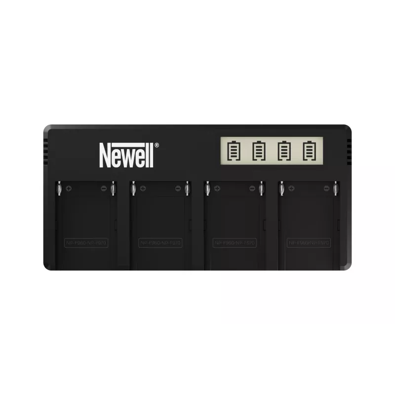 Cargador de cuatro canales Newell DF-4CH para serie Sony NP-F