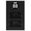 Cargador de dos canales Newell DL-USB-C para baterías Olympus BLX-1