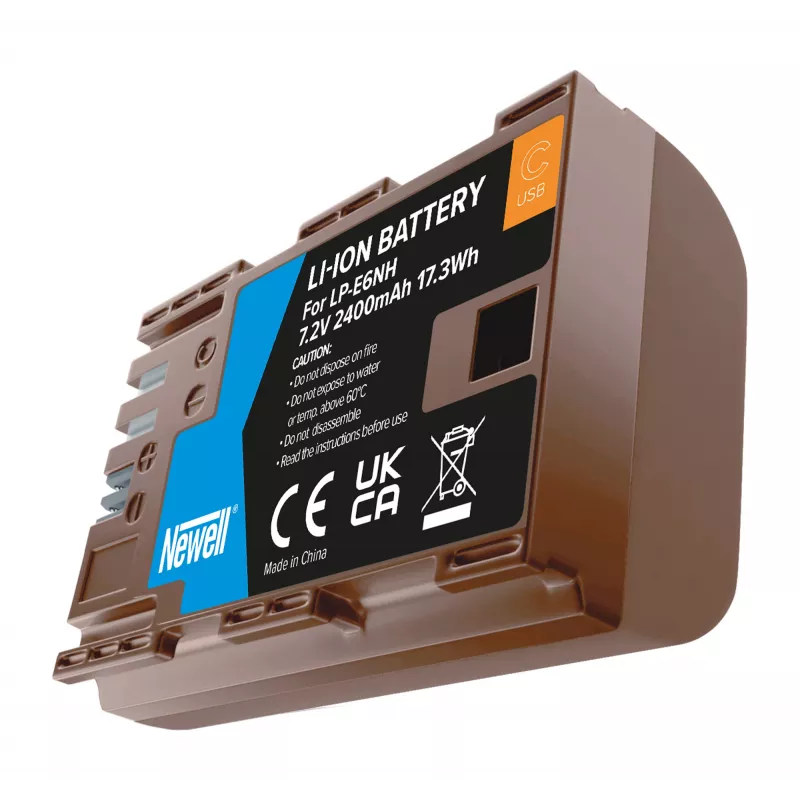 Batería de repuesto Newell LP-E6NH USB-C para Canon